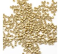 1000 cuentas acrílicas rojas de poni de 6 x 9 mm a granel para manualidades, pulseras, collares, joyas, aretes, trenzado de cabello (dorado)