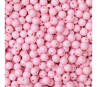 1000 cuentas redondas acrílicas de colores mate de 6 mm, bolas gruesas de chicle esmerilado para hacer joyas, pulseras y collares