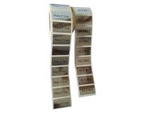 1000 Etiquetas adhesivas plateadas tamaño mini para joyeria 500 ACERO, 500 Plata 1ª Ley