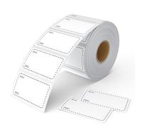 1000 etiquetas de congelador, etiquetas de congelador de alimentos, calcomanías extraíbles para alimentos, impermeables y a prueba de aceite, etiquetas adhesivas en un rollo, fáciles de despegar y