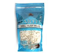 1000 filtros - Puntas de filtro Cartel Slim de 6 mm + papel de liar adicional