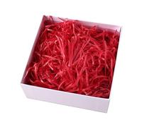 1000 g regalo material de relleno Raffia Hamper Shred Papel triturado Raffia papel de relleno papel de relleno regalo para caja de regalo DIY decoración caja de regalo paquetes 2# rojo brillante