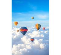 1000 globos de aire coloridos en el cielo, viajes aéreos, rompecabezas temáticos de aviación, divertidos cumpleaños, regalo educativo, arte, decoración del hogar