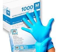 R MOVE 1000 guantes de nitrilo sin polvo, sin látex, hipoalergénicos, certificados CE según EN455, guantes médicos desechables (Talla M)