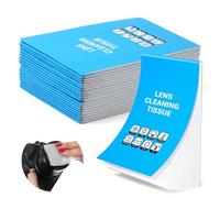 1000 hojas de papel de limpieza para lentes, sin pelusas, paños desechables para limpieza de lentes, paños sin pelusa para objetivos, microscopios, pantallas de ordenador, lupas y gafas, 20 libros