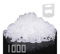 1000 lengüetas estándar de 3 mm de ancho, sistema de nivelación de azulejos, ayuda para nivelar azulejos, ancho de junta, ayuda para colocación de azulejos, altura 3-12 mm (1000 pestañas, 3 mm)