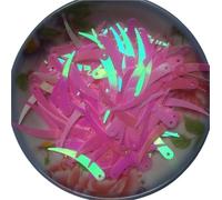 1000 lentejuelas planas color marfil con forma de chile, 5 x 32 mm, PVC, 1 orificio. Disponibles en 18 colores(Pink AB)