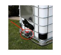 1000 liter Ibc water tank with S60x6 conversion valve and 3/41-11 (faucet only, not including water tank)