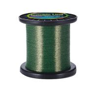 1000 m Super fuerte pesca carpa línea de pesca invisible moteado 3D camuflaje hilo de hundimiento hilo de pesca recubierto de fluorocarbono (color: 1000 m verde, tamaño: 1,5-0,205 mm)