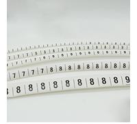 1000 marcadores termorretráctiles de PVC blanco - Etiquetas for cables de 0-9 mm y 1-16 mm (relación 2:1)(100 each for 18mm 0-9)