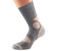 1000 Mile Calcetines para Hombre de 2 Estaciones, Color Gris, Naranja, Talla Mediana, Talla 36 a 38,5, Gris, XL