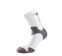 1000 Mile Fusion Sport Calcetines, Mujer, Blanco/Gris, S