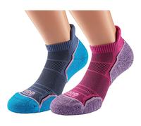 1000 Mile Run AW24 - Calcetines de correr para mujer (paquete doble)