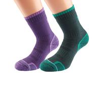 1000 Mile Walk calcetines para Mujer | EU S in Purple/Emerald