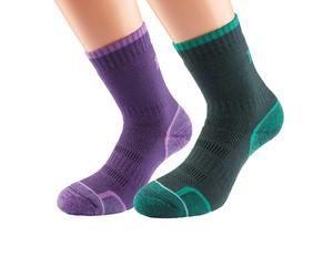 1000 Mile Walk calcetines para Mujer | EU S in Purple/Emerald
