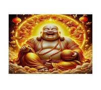 1000 Mini rompecabezas para adultos Buda Linterna Lotus Difícil | 52 x 38 cm Papel Decoración Sala Corte Preciso Regalo Amigo Relajación Espíritu