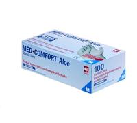 1000 Mint de verdes de aloe vera látex guantes Med Comfort Aloe, sin polvo desechables Guantes Guantes, guantes de, Op, Medium