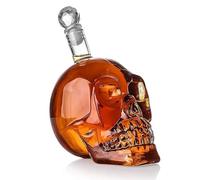1000 ml Decantador Whisky, Calavera Decantador Licor, Decantador de Cráneo, Decantador de Whisky de Vidrio, Jarra de Whisky Frasco, Vasos Calavera Cristal, para Whisky, Vino y Licores