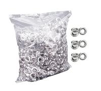 1000 ojales de metal con ojales, kit de arandelas y espesor plateado de 12 mm, ojal con respaldo automático con caja de almacenamiento para ropa tela, perforación cinturones cuero
