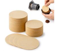 1000 papeles de filtro de café desechables, 64 mm, filtros de papel desechables y redondos, compatibles con máquina de café portátil estándar AeroPress, bote Bialetti Moka, color primario