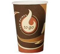 1000 Papstar vaso Coffee to Go "to Go" cartón 0,3 l diámetro 8 x 11,6 cm