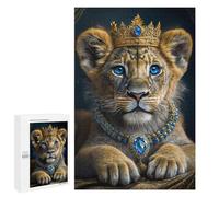 1000 PCS Puzzles para Adultos Puzzle Royal Lion Cub Majesty Puzzle Juegos de Relajación Una obra de Arte Regalos de Navidad y Cumpleaños 1000 PCS