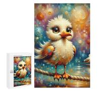 1000 PCS Rompecabezas - A Stylized Digital Painting of A Fluffy Seagull with Large, Expressive Eyes And An Exagger Rompecabezas Para Adultos Juegos Relajantes Vacaciones En Casa Matar El Tiempo Oferta