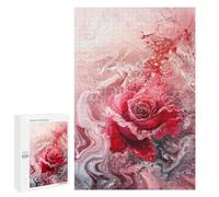 1000 PCS Rompecabezas Abstract Rose Art Print Rompecabezas para Adultos Carrera De Velocidad De Manos Ayuda A Ejercitar El Cerebro Juego De Hermoso Diseño 1000 PCS