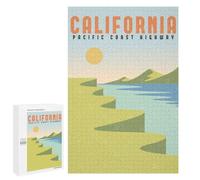 1000 PCS Rompecabezas California Pacific Coast Rompecabezas para Adolescentes. Corte De Precisión. Actividades Divertidas En Casa. Juego Desafiante Y Juego En Familia. 1000 PCS