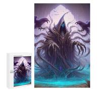 1000 PCS Rompecabezas Dark Fantasy Demon Artwork Rompecabezas para Adultos Juguetes Antiestrés Vacaciones En Casa Matar El Tiempo Interacción Entre Padres E Hijos 1000 PCS