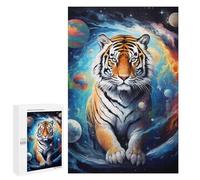 1000 PCS Rompecabezas De Piezas para Adolescentes Cosmic Tiger Majesty Rompecabezas para Adultos Juego Familiar Análisis Y Desafío Educativo De Lógica 1000 PCS