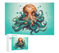 1000 PCS Rompecabezas De Piezas para Adolescentes Oceanic Majesty The Octopus Rompecabezas para Adultos Juego Familiar Análisis Y Desafío Educativo De Lógica 1000 PCS