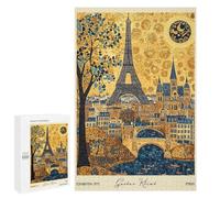 1000 PCS Rompecabezas De Piezas para Adolescentes Paris France Travel Klimt Rompecabezas para Adolescentes Juegos Familiares Análisis Y Desafío Educativo De Lógica 1000 PCS