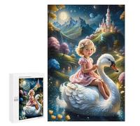 1000 PCS Rompecabezas De Piezas para Adolescentes Princess on A Swan Rompecabezas para Adultos Juego Familiar Análisis Y Desafío Educativo De Lógica 1000 PCS
