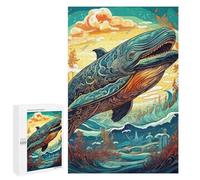 1000 PCS Rompecabezas De Piezas para Adolescentes Whale Dreamscape-2 Rompecabezas para Adultos Juego Familiar Análisis Y Desafío Educativo De Lógica 1000 PCS