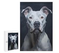 1000 PCS Rompecabezas De Piezas para Adolescentes White Dogo Argentino Portrait Rompecabezas para Adolescentes Juegos Familiares Análisis Y Desafío Educativo De Lógica 1000 PCS