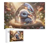 1000 PCS Rompecabezas De Piezas para Adultos Easter Bunny Egg Nest Flowers Rompecabezas para Adultos Juguetes Antiestrés Análisis Y Lógica Desafiante De Completar 1000 PCS