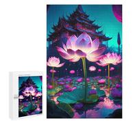1000 PCS Rompecabezas De Piezas para Adultos Lotus Lantern Festival Night Scene Rompecabezas para Adultos Juguetes Antiestrés Análisis Y Lógica Desafiante De Completar 1000 PCS