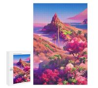 1000 PCS Rompecabezas De Piezas para Adultos Pink Paradise Landscape Rompecabezas para Adultos Juguetes Antiestrés Análisis Y Lógica Desafiante De Completar 1000 PCS
