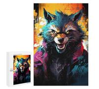 1000 PCS Rompecabezas De Piezas para Adultos Wild Wolf Spirit Art Rompecabezas para Adultos Juguetes Antiestrés Análisis Y Lógica Desafiante De Completar 1000 PCS