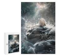1000 PCS Rompecabezas Galactic Kitten Dreamscape Rompecabezas para Adolescentes Mejora La Memoria Juegos De Ingenio Difíciles Y Desafiantes Juegos Familiares 1000 PCS