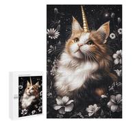 1000 PCS Rompecabezas Magical Unicorn Cat Fantasy Art Rompecabezas para Adultos Carrera De Velocidad De Manos Ayuda A Ejercitar El Cerebro Juego De Hermoso Diseño 1000 PCS