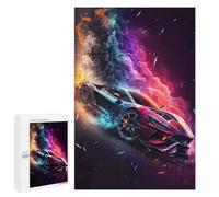 1000 PCS Rompecabezas para Adolescentes A Burst of Color on Wheels Juegos Familiares De Rompecabezas para Adultos Que Mejoran La Memoria Ayudan A Ejercitar El Cerebro 1000 PCS