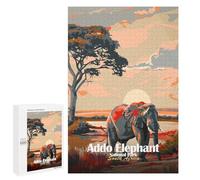 1000 PCS Rompecabezas para Adolescentes Addo Elephant National Park South Africa Rompecabezas Juegos Relajantes Pero Divertidos Y Humorísticos Cumpleaños Y Navidad 1000 PCS