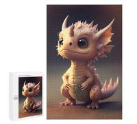 1000 PCS Rompecabezas para Adolescentes Adorable Baby Dragon Artwork -1 Rompecabezas para Adultos Juguetes Antiestrés Desafío Difícil Cumpleaños