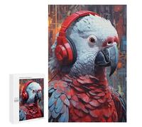 1000 PCS Rompecabezas para Adolescentes African Grey Parrot Rompecabezas para Adultos Juegos Familiares Desafío Difícil Ayuda A Ejercitar El Cerebro 1000 PCS