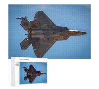 1000 PCS Rompecabezas para Adolescentes Air Force F22 Jet War Rompecabezas para Adultos Juegos Familiares Corte De Precisión Difícil Y Desafiante 1000 PCS