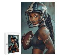 1000 PCS Rompecabezas para Adolescentes American Football Girl Rompecabezas para Adultos Juego Práctico Difícil Interacción Entre Padres E Hijos 1000 PCS