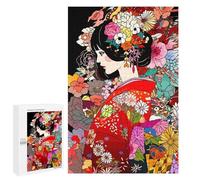 1000 PCS Rompecabezas para Adolescentes Ancient Japan Kimono Girl Rompecabezas para Adultos Juegos Familiares Mejora La Memoria Regalos para Amigos Y Familiares 1000 PCS