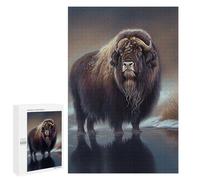 1000 PCS Rompecabezas para Adolescentes Arctic Muskox Oil Paint Rompecabezas Juegos Relajantes Desafío Difícil Desafiante De Completar 1000 PCS
